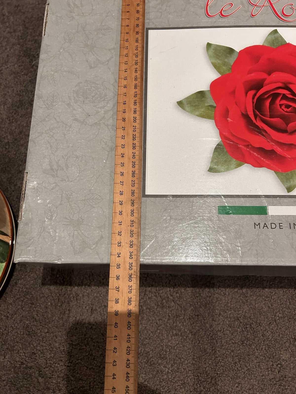 Le Rose Handmade Italian Crystal Dessert Set 7pc Macedonia Trix Boxed 