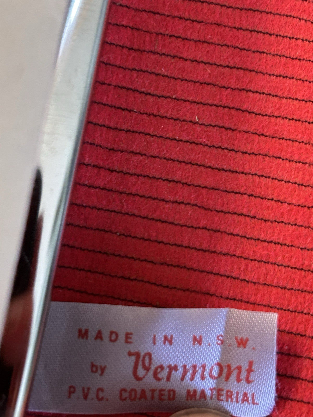 Vintage Vermont Documents Folder PVC Binder Made in NSW Red Lining 1960s