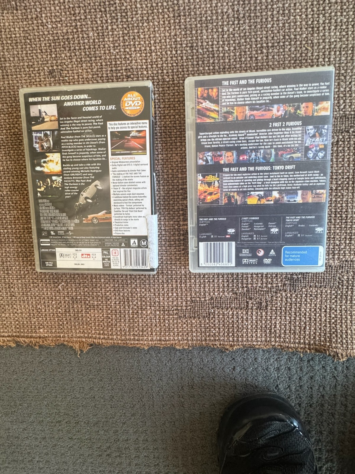 Fast & Furious DVD Bundle | Films 1–3 + Collector’s Edition | Action Car Racing