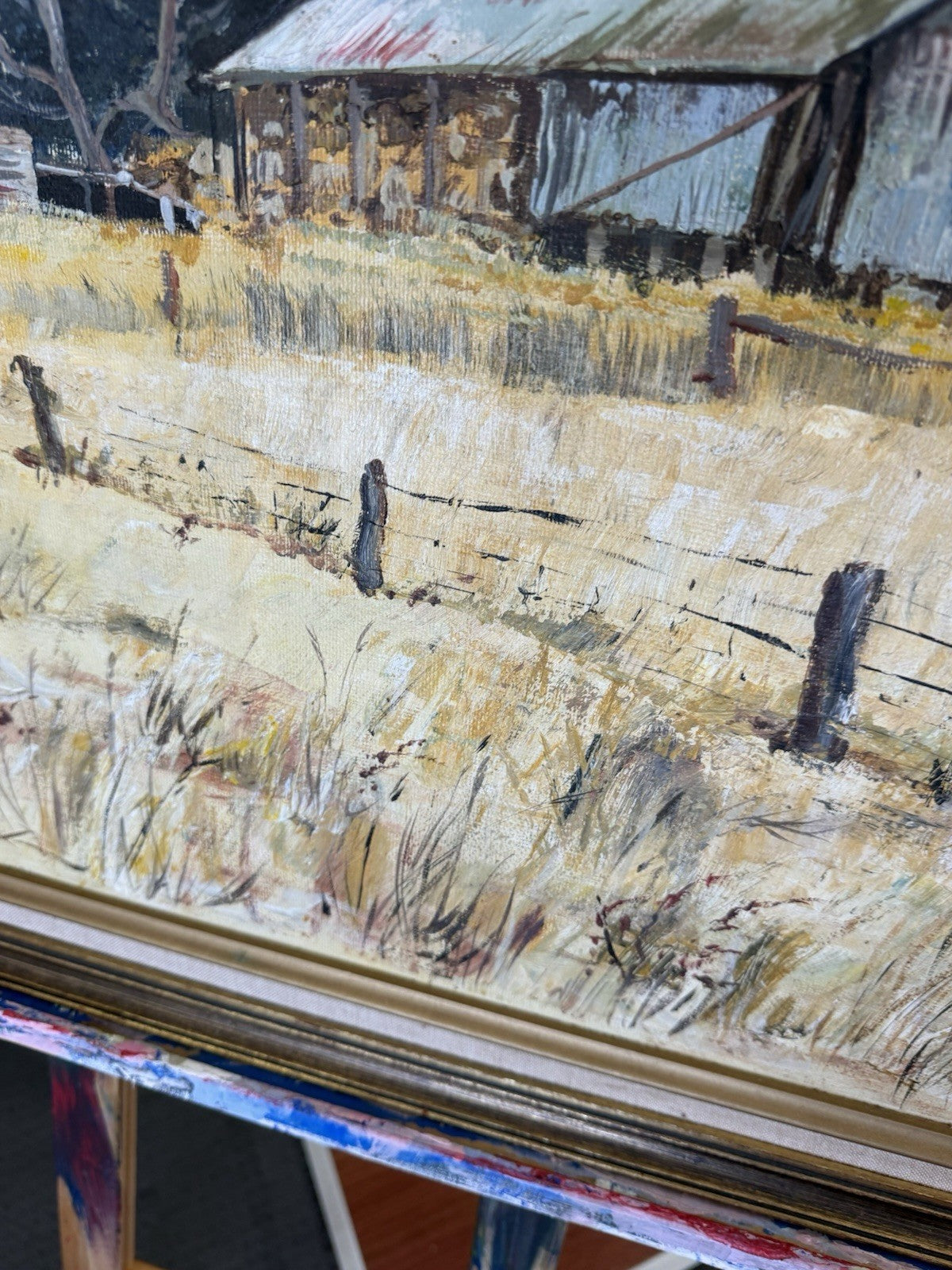 Lyn Robins Original Oil Painting Near The Mount SA Australian Landscape Artist