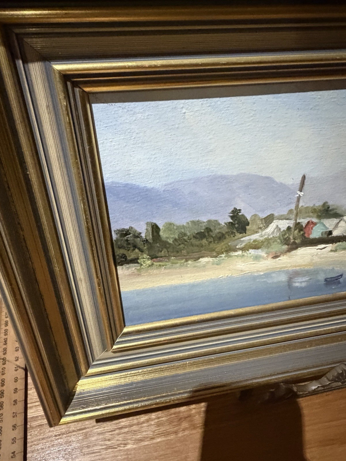 Original Oil Painting Coastal Beach Landscape Signed Framed Australian Artwork