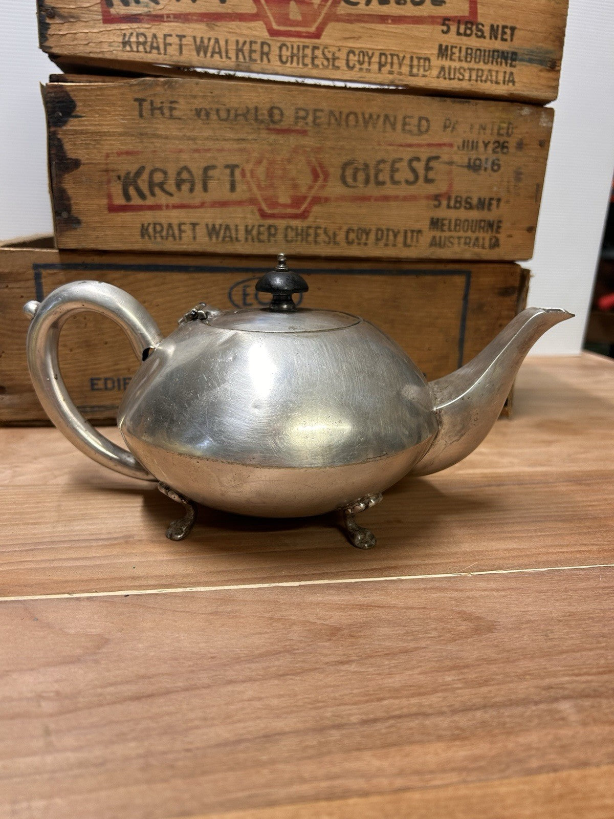 Art Deco Paramount Plate EPNS Silver Plated Teapot A1 Hand Soldered c.1940s