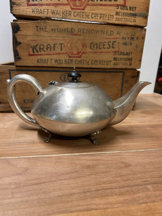 Art Deco Paramount Plate EPNS Silver Plated Teapot A1 Hand Soldered c.1940s