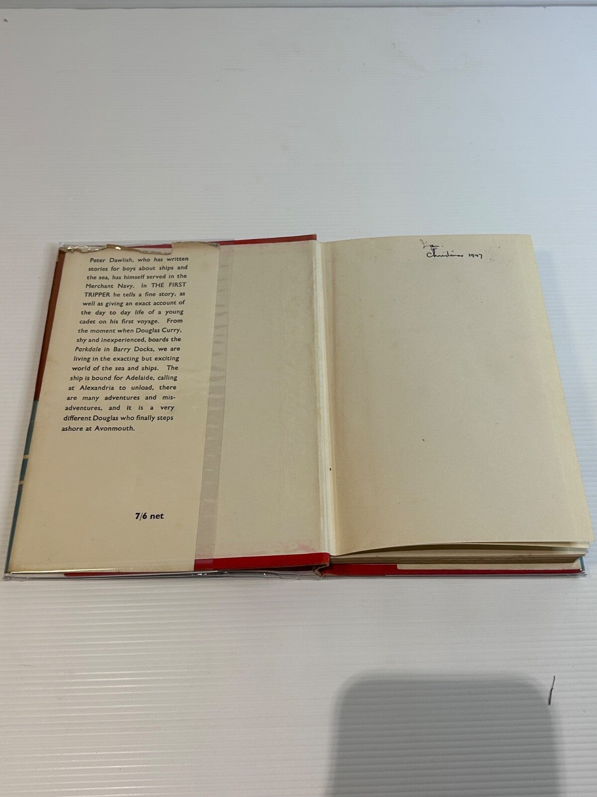 The First Tripper Peter Dawlish 1947 HC DJ 1st Ed Oxford Merchant Navy Tale