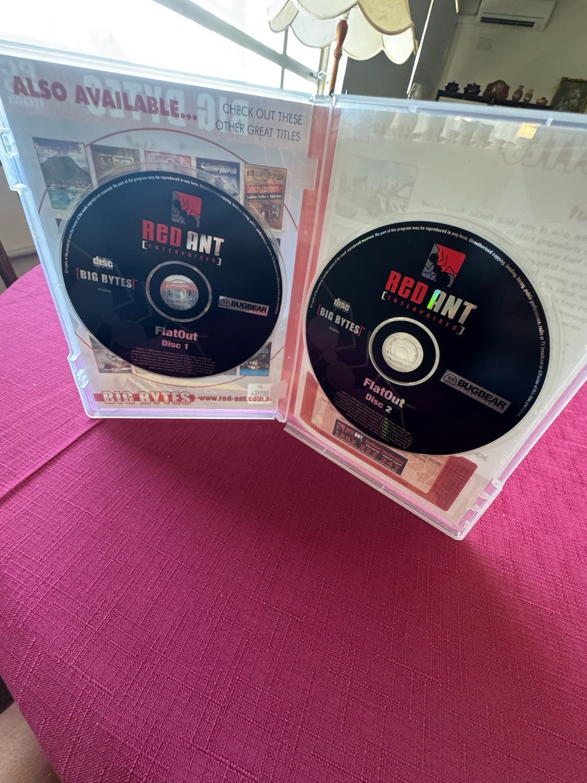 FlatOut PC CD-ROM Big Bytes – Complete 2 Disc Set w Case (PAL) | 2005