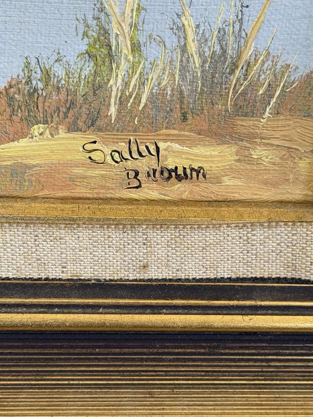 Sally Brown Original Oil Painting Terramona Lake NSW Australian Landscape Art