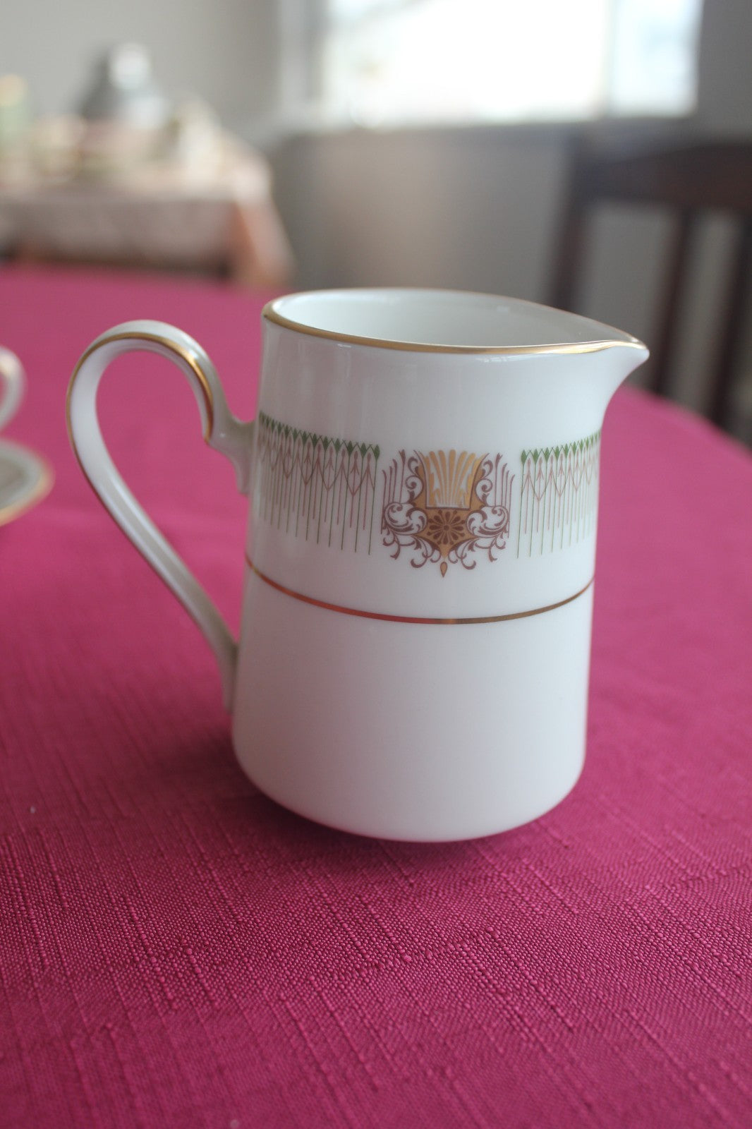 Noritake Chesterfield 7090 Coffee Service – 6 Cups Saucers Pot Sugar Japan