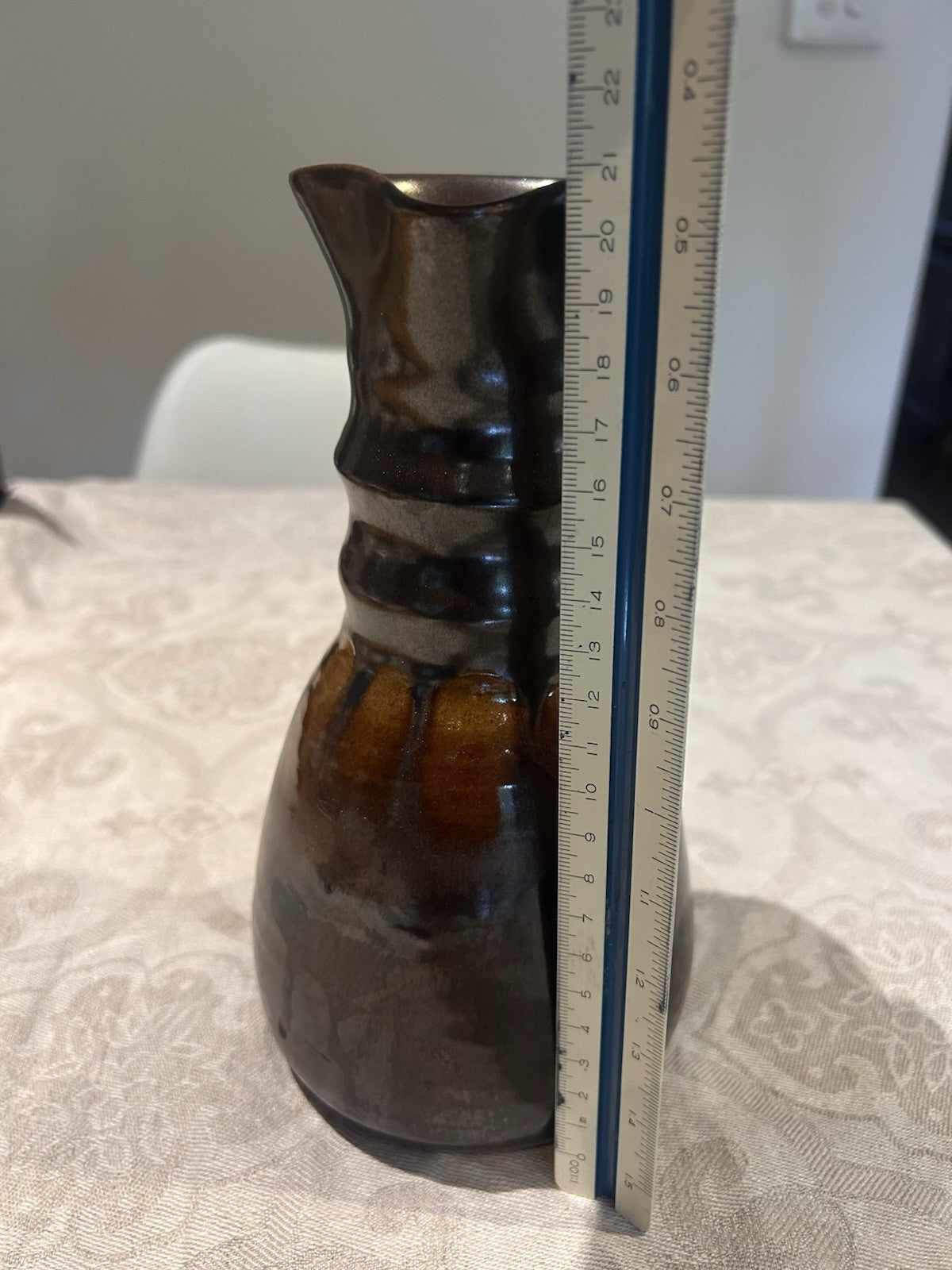 Charles Wilton Signed Studio Pottery Jug Carafe Warrandyte Potters Cottage