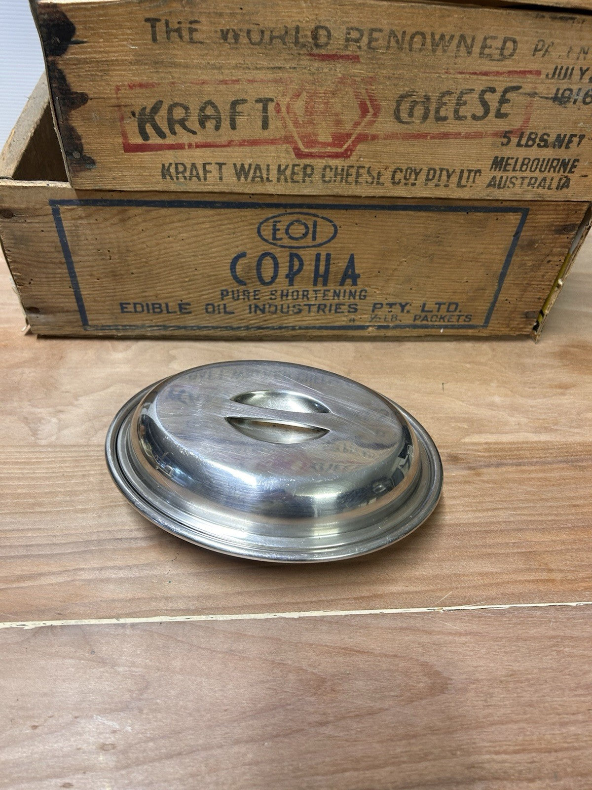 Stokes & Sons EPNS Lid 17cm Vintage Australian Hotelware c1935–1955