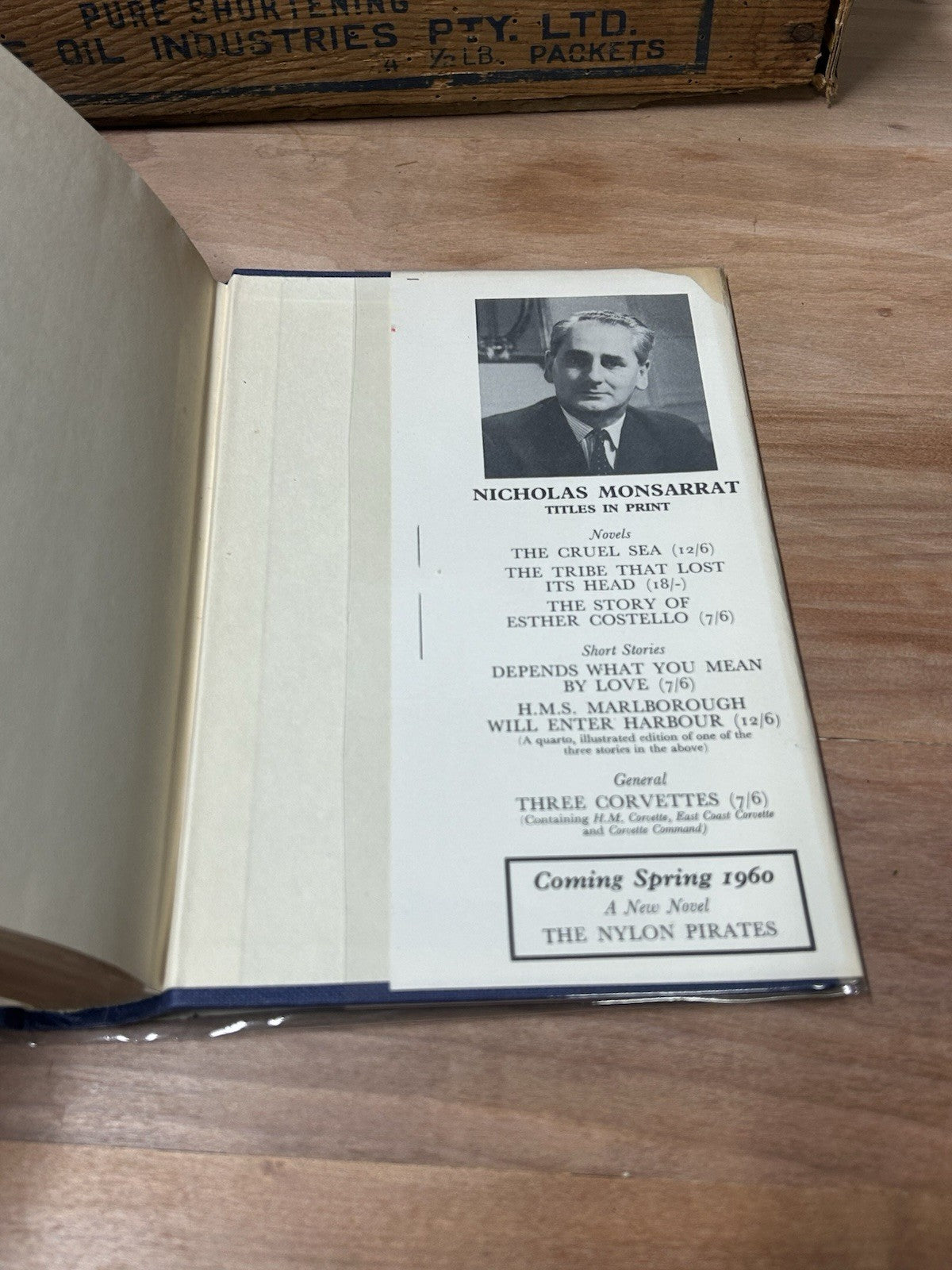 Nicholas Monsarrat The Ship That Died of Shame 1959 1st Ed HC DJ Cassell