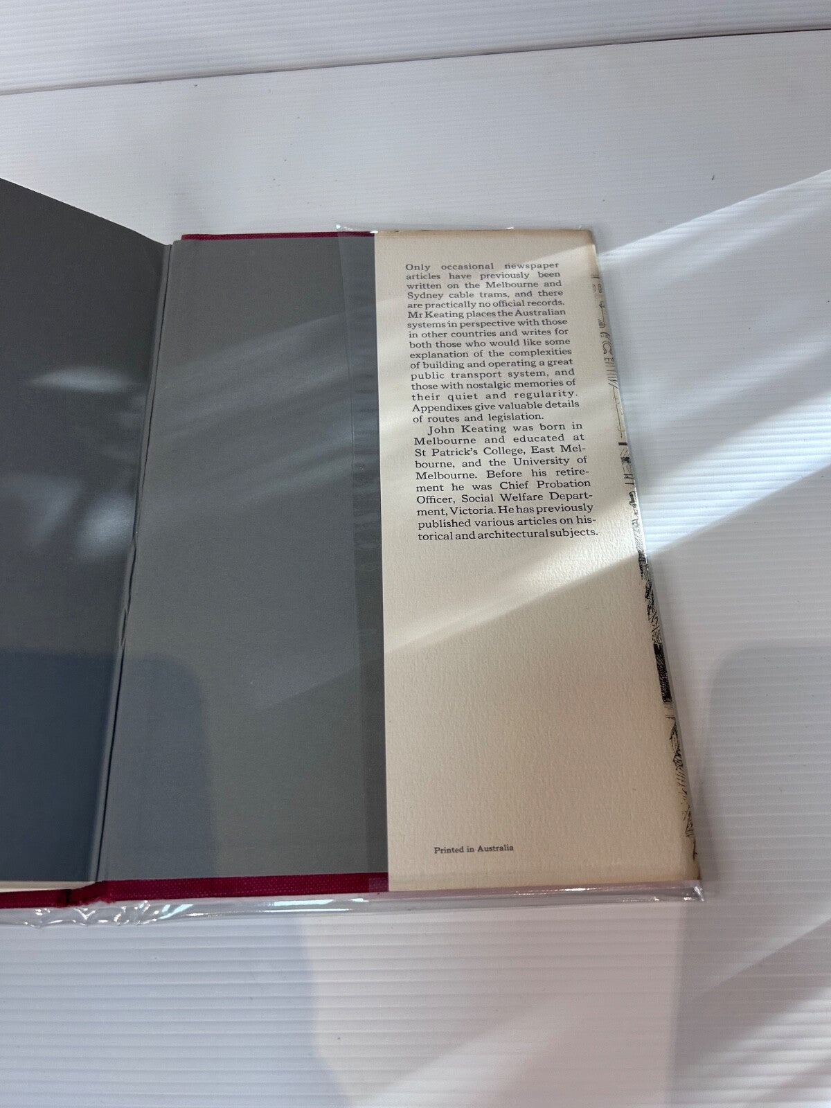 Mind the Curve! Cable Trams History 1970 HC DJ 1st Ed Melbourne Uni Press