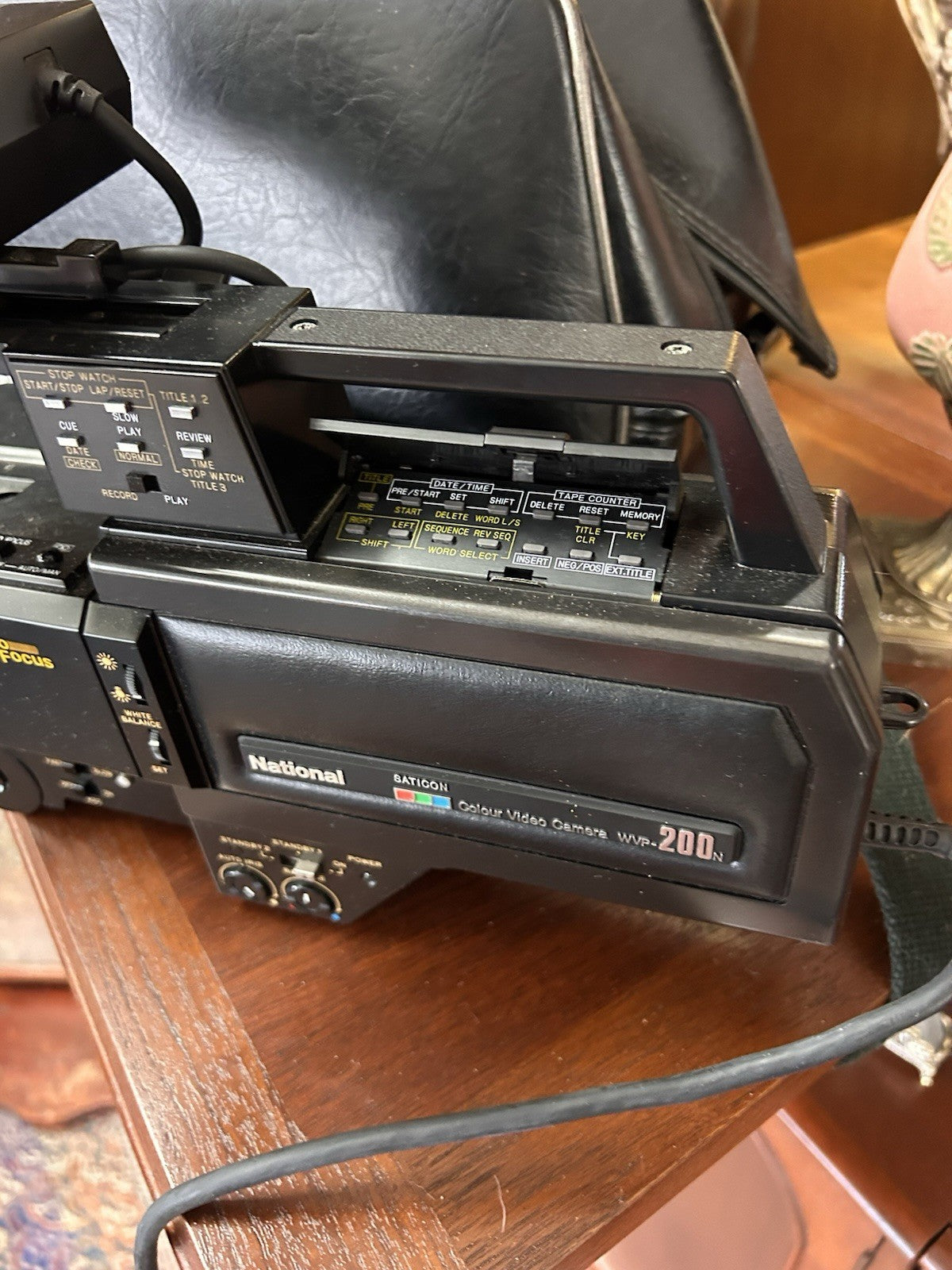 Vintage National Saticon VHS Video Camera WV-P200N + Original Bag