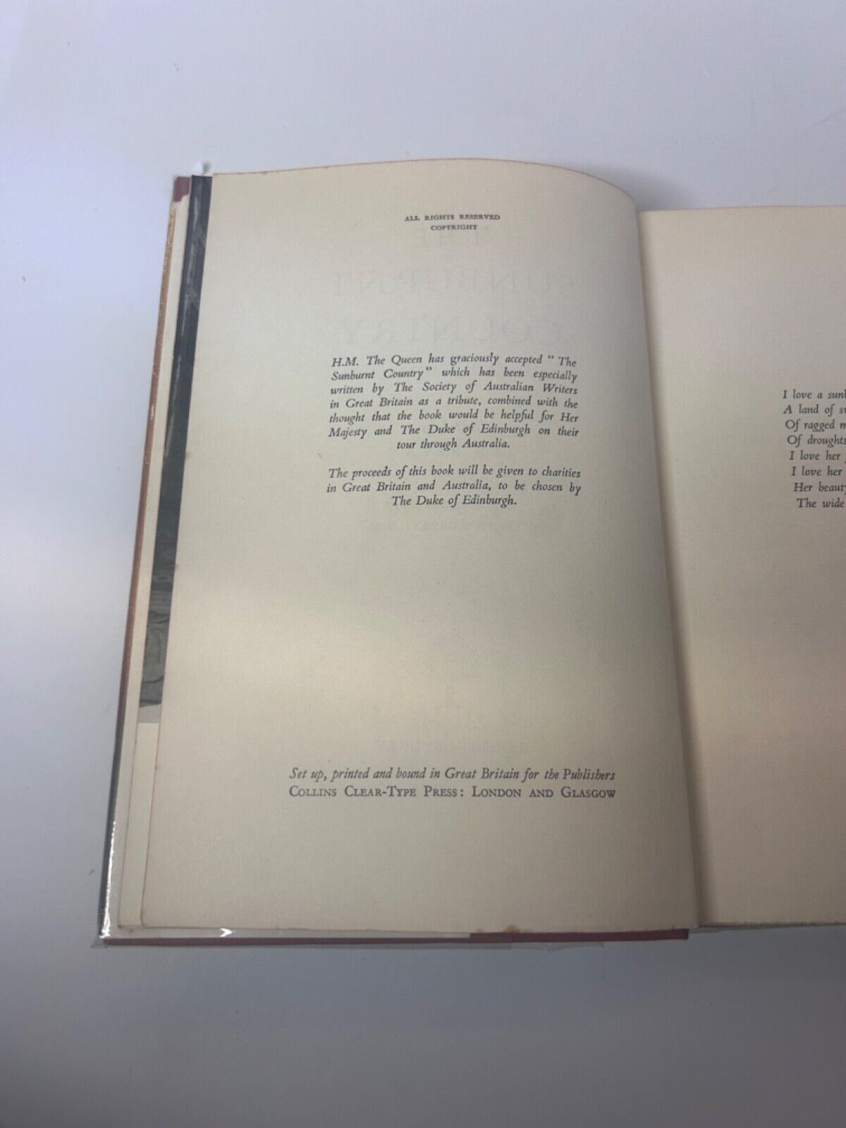 THE SUNBURNT COUNTRY PROFILE OF AUSTRALIA , 1953 FIRST EDITION AUSTRALIANA ,
