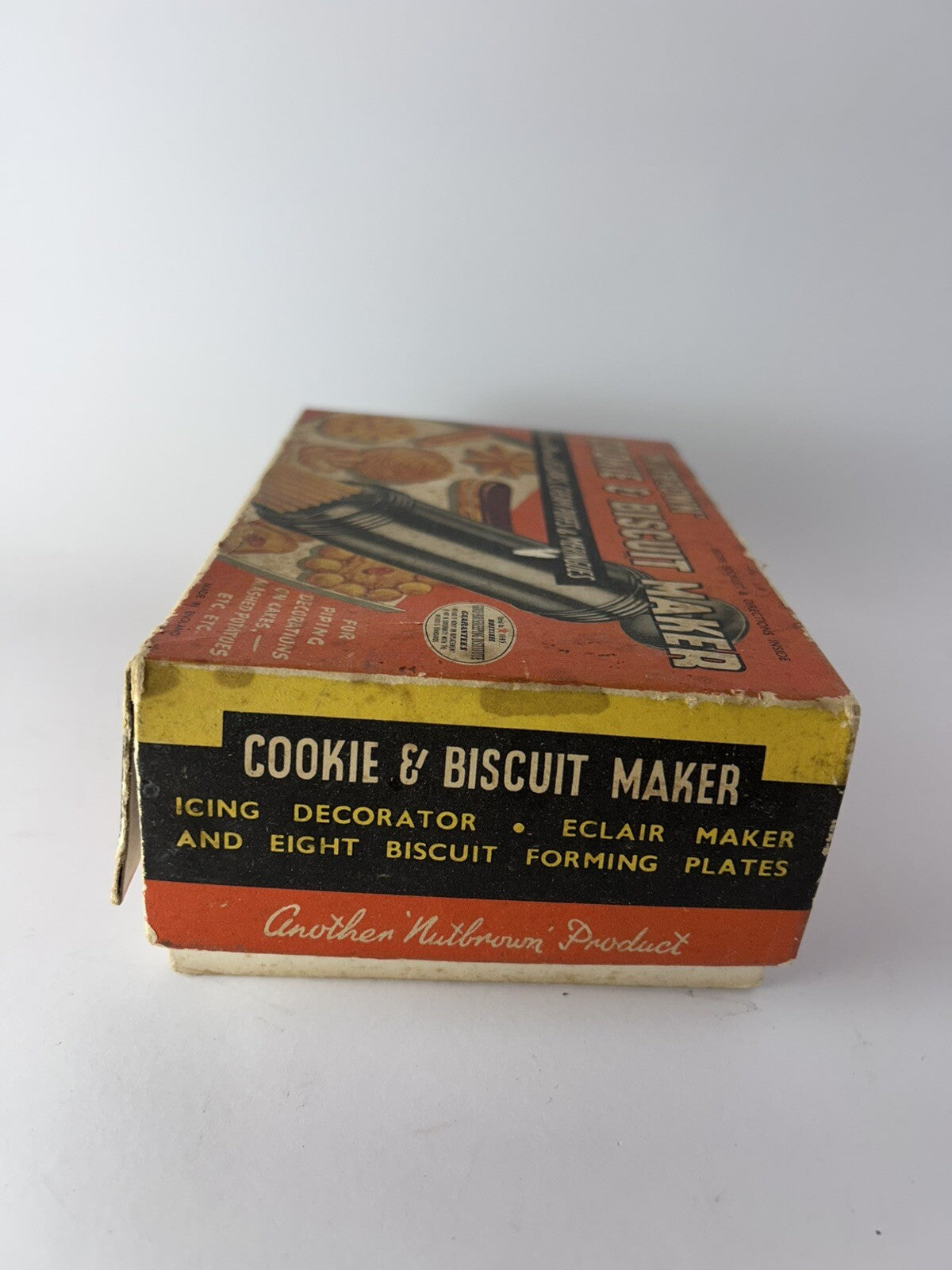 NUTBROWN Vintage Cookie & Biscuit Maker Original Box English Origin Kitchenalia 