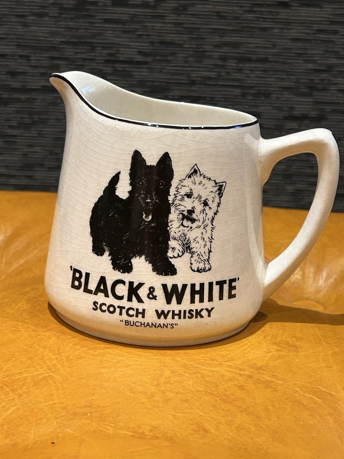 Vintage Black & White Scotch Whisky Jug James Green & Nephew UK