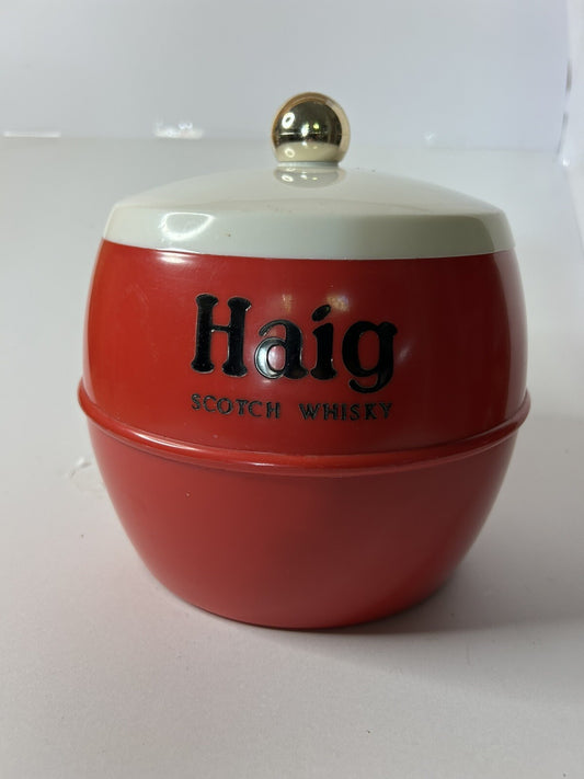 Vintage  Haig Scotch Whisky Plastic Ice Bucket PREOWNED USED RARE 8"