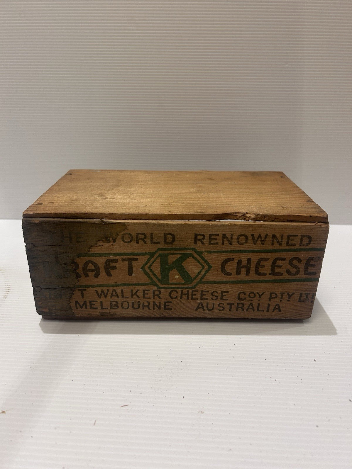 Vintage Kraft Cheese Crate – Kraft Walker Cheese Co Melbourne – Rare Aussie Box