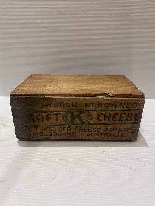 Vintage Kraft Cheese Crate – Kraft Walker Cheese Co Melbourne – Rare Aussie Box