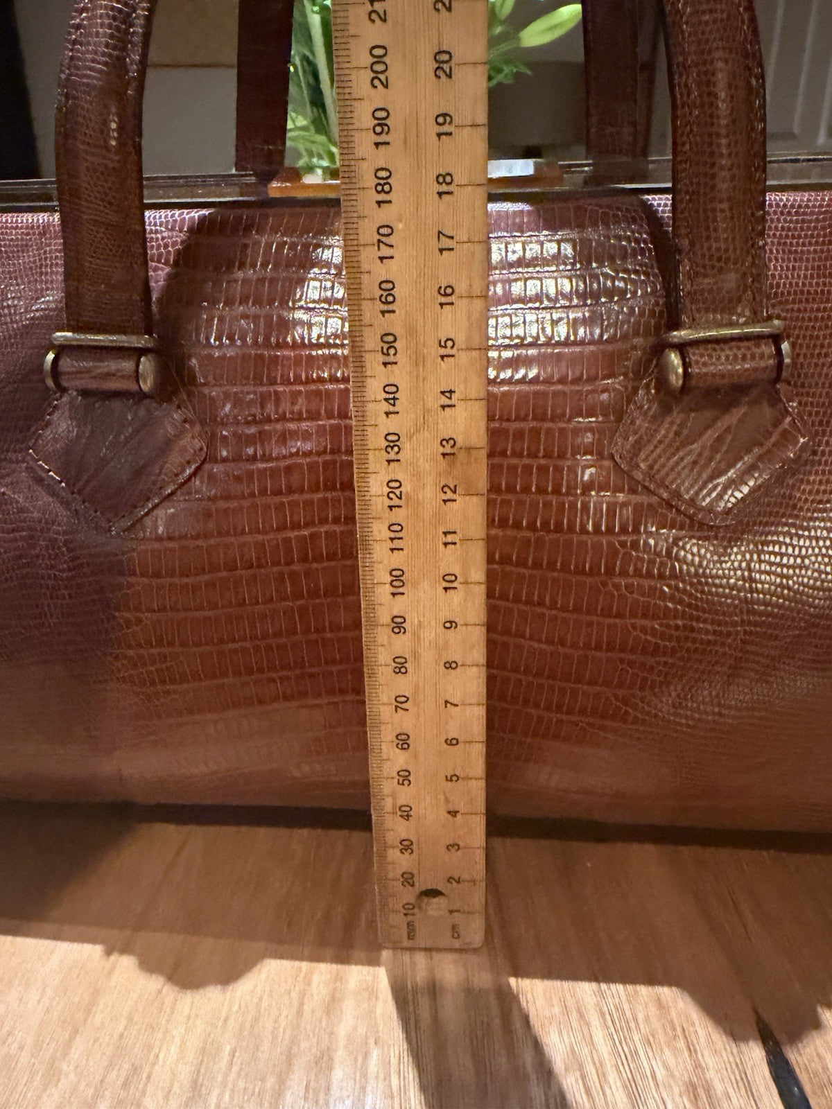 Jean Paul Gaultier Vintage Reptile Effect Leather Travel Doctor Bag Italy 1990s