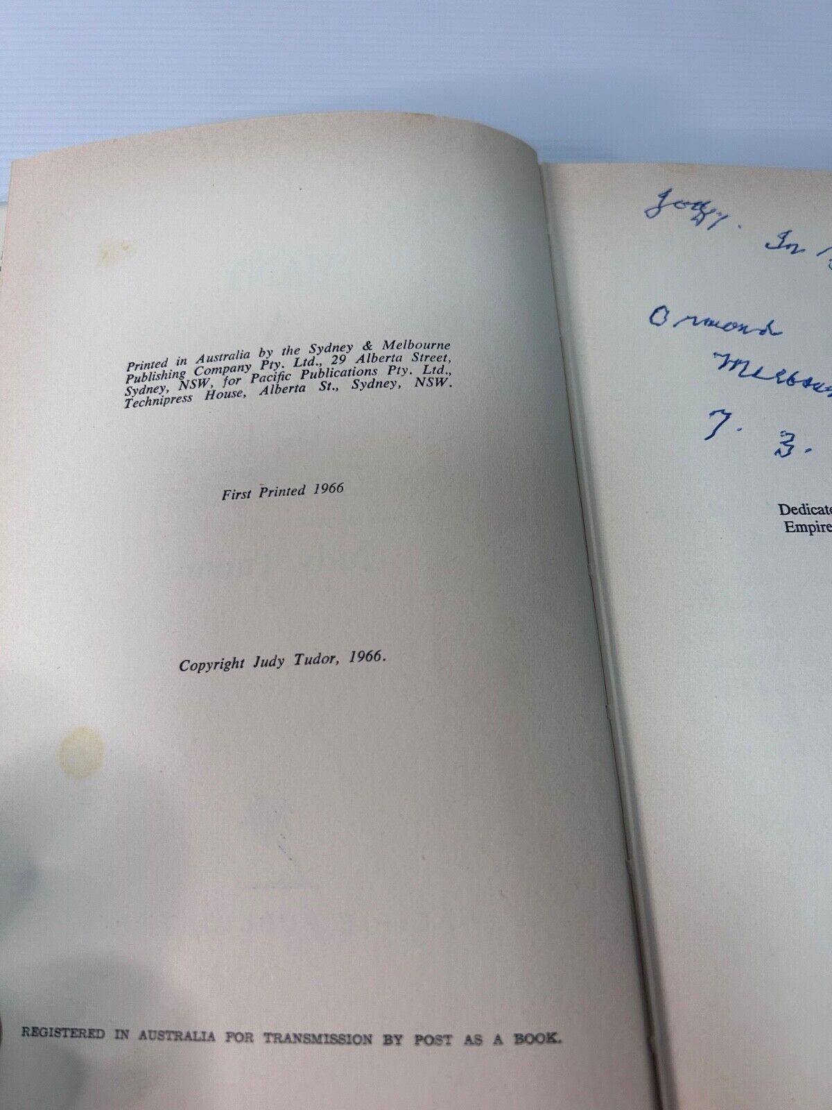 Many a Green Isle Judy Tudor 1966 HC DJ Pacific First Edition Australia