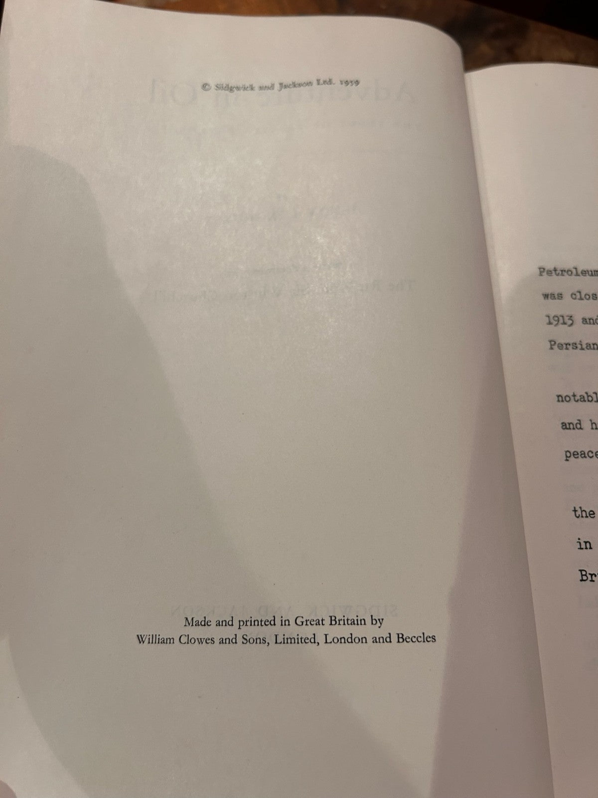 Adventure in Oil Henry Longhurst | First Edition Hardcover 1959 | BP + Brochure