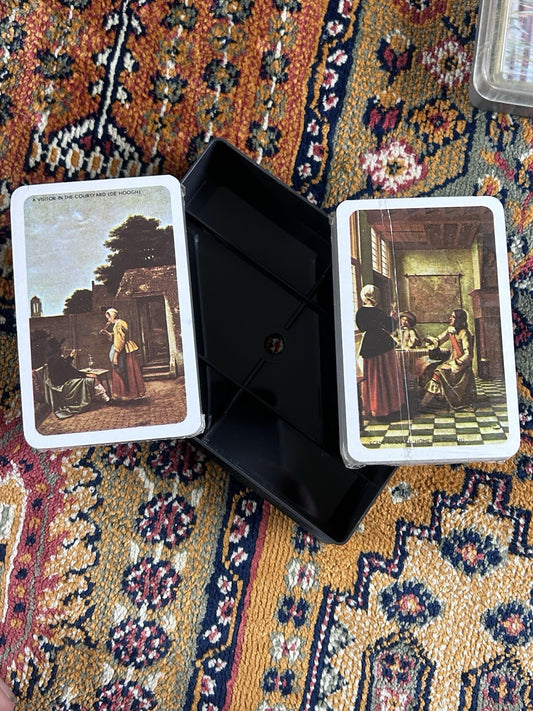 Vintage De Hooch Playing Cards Twin Pack Sealed Dutch Art Scenes 2 Decks