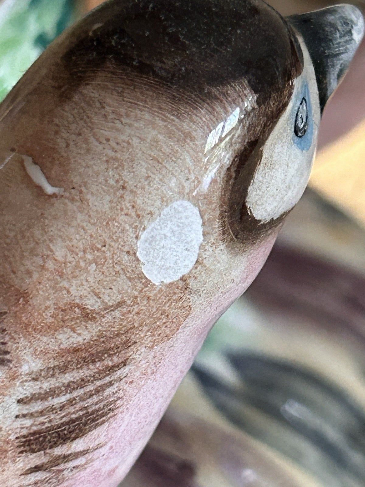 Japan Majolica Bird Compote