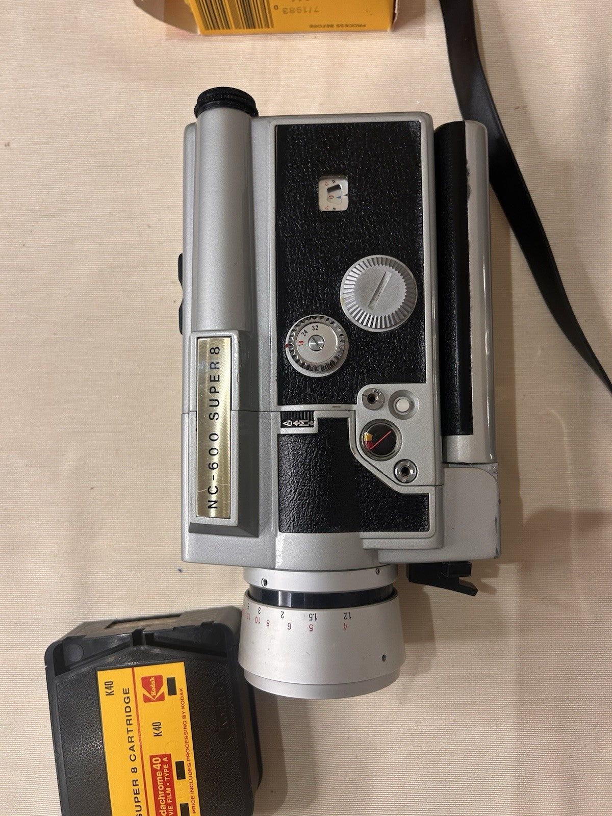 NC-600 Super 8 Movie Camera w/ Case & Kodak Film