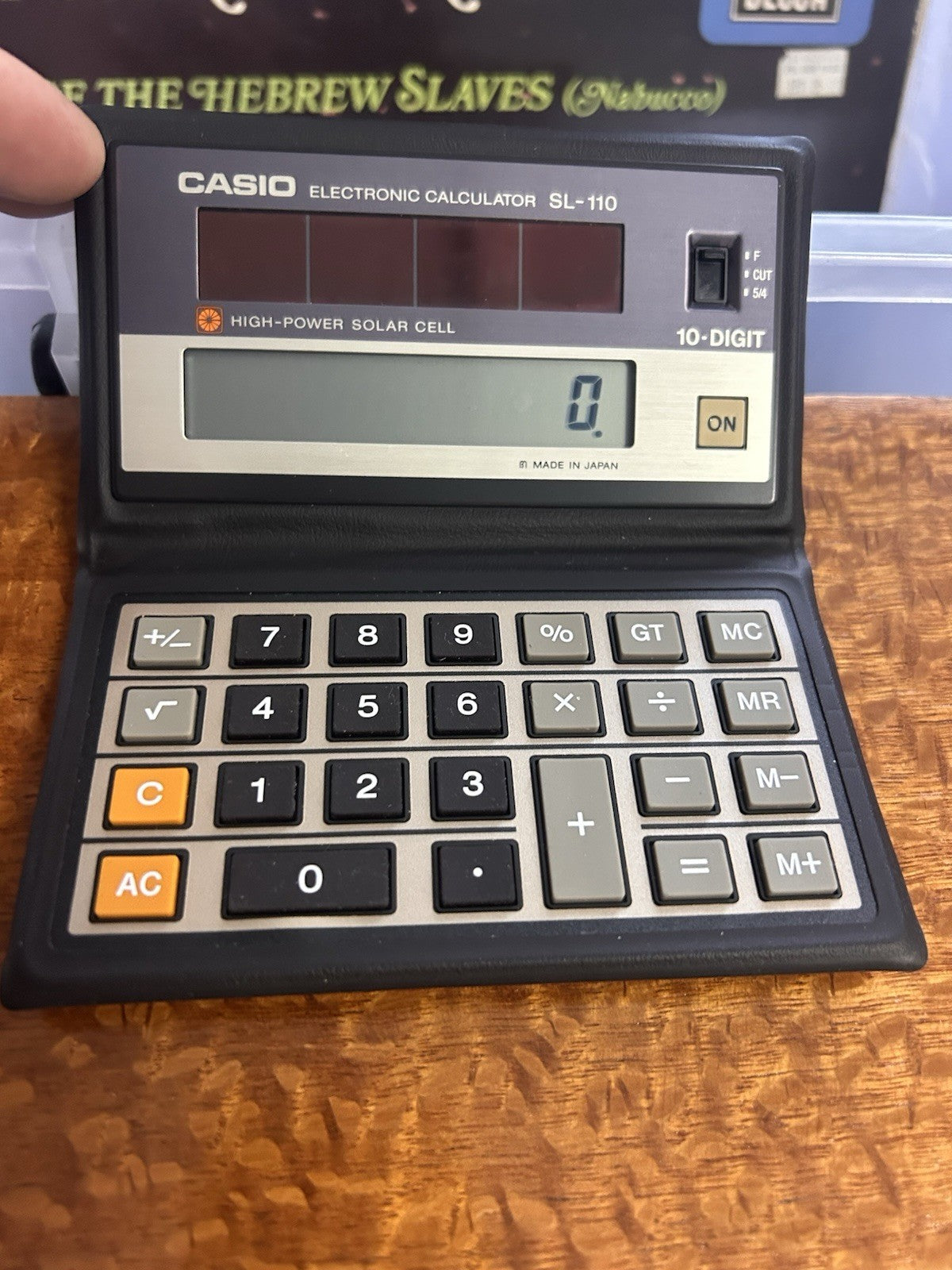 Vintage Casio SL-110 Solar Calculator Toyota Promo Made in Japan 10 Digit