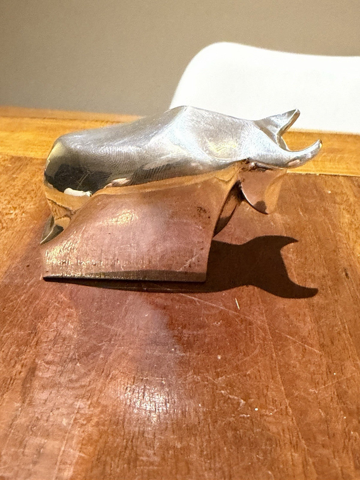 Dansk Japan Silver Bull Paperweight Sculpture International Designs Ltd