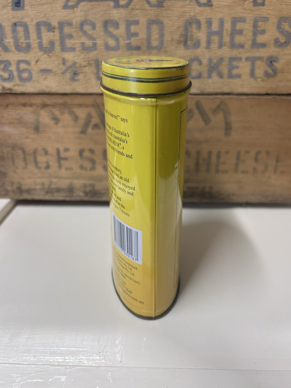 Bundaberg Rum Fudge Tin 275g Gran’s Yellow Vintage Style Collectible 2005