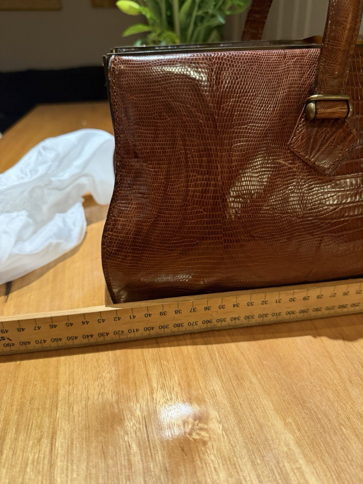 Jean Paul Gaultier Vintage Reptile Effect Leather Travel Doctor Bag Italy 1990s