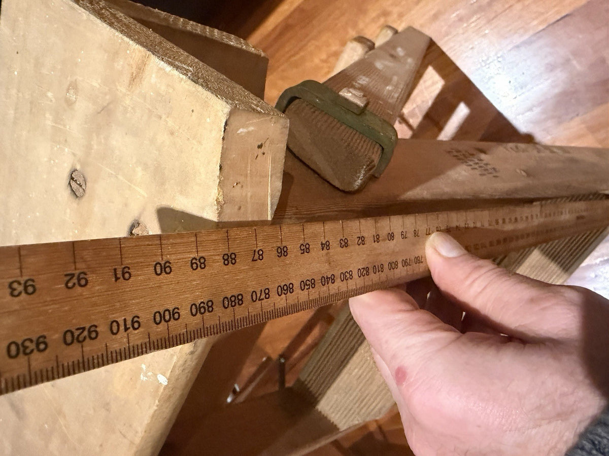 Vintage L Kennett Ladders Wooden Light House Step Ladder No 3 Industrial