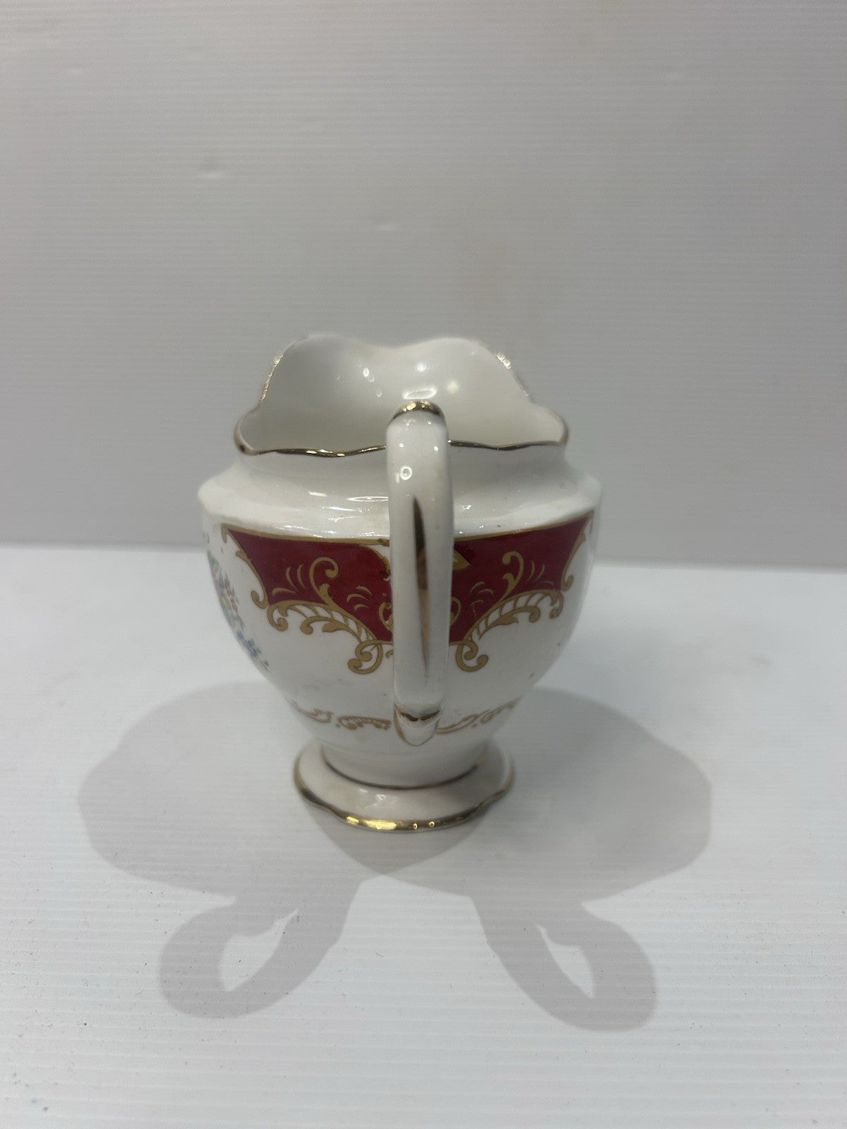 Royal Albert Canterbury Creamer Jug Bone China England Floral Gilt