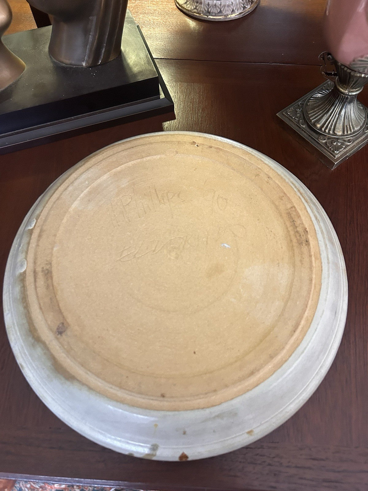 Howard Phillips El Dorado Studio Pottery Bowl 1990 Signed Australian 28cm