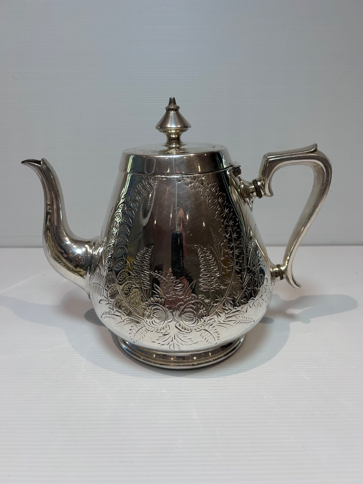 Antique Silver-Plated Teapot Richard Richardson Sheffield c1890s engraved