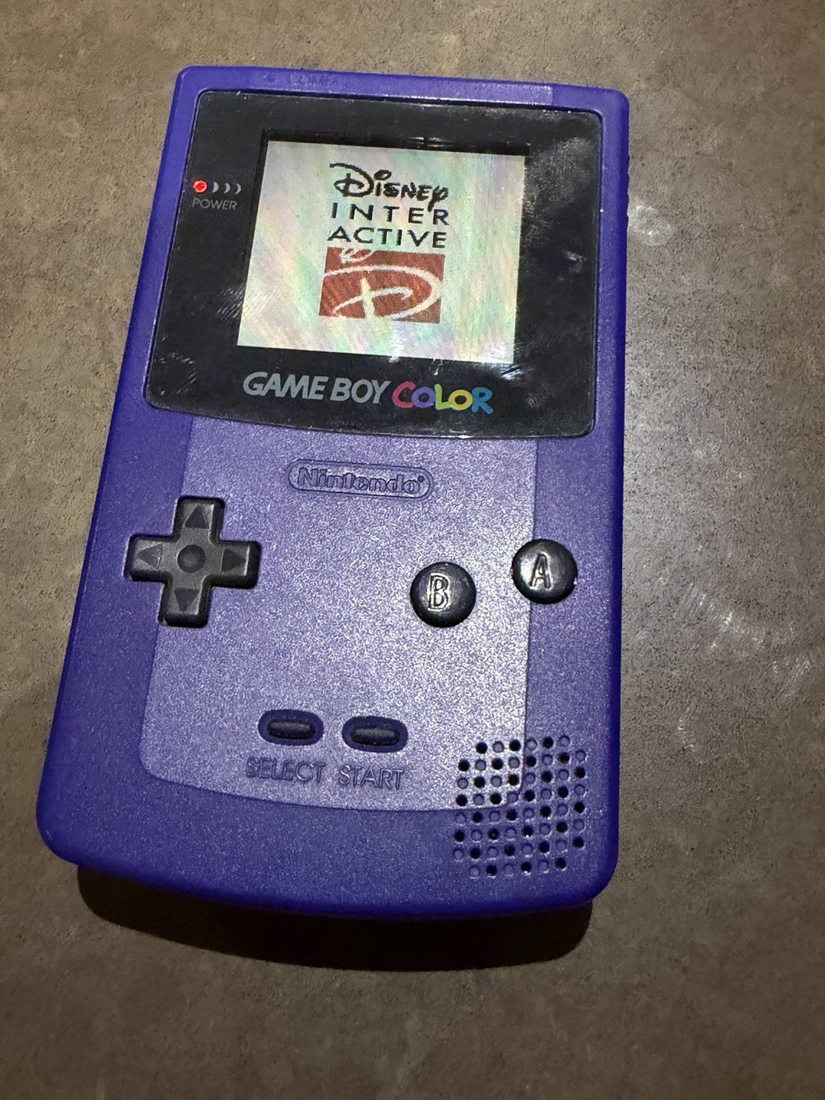 Nintendo Game Boy Color Grape Purple CGB-001 Handheld Console Tested Working