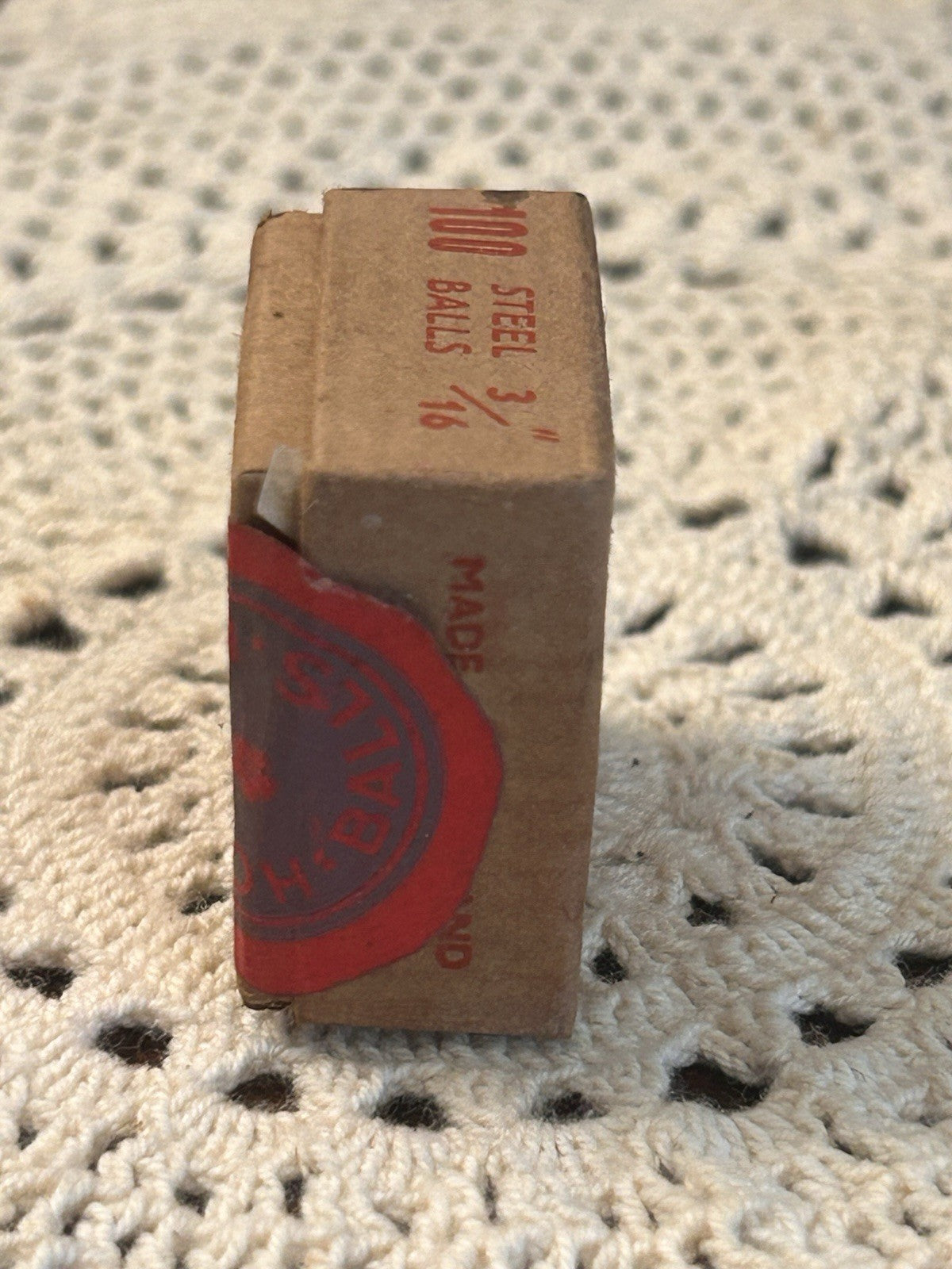 1950s Hoffmann Steel Balls NOS Box – 100 x 3/16” Made in England Essex