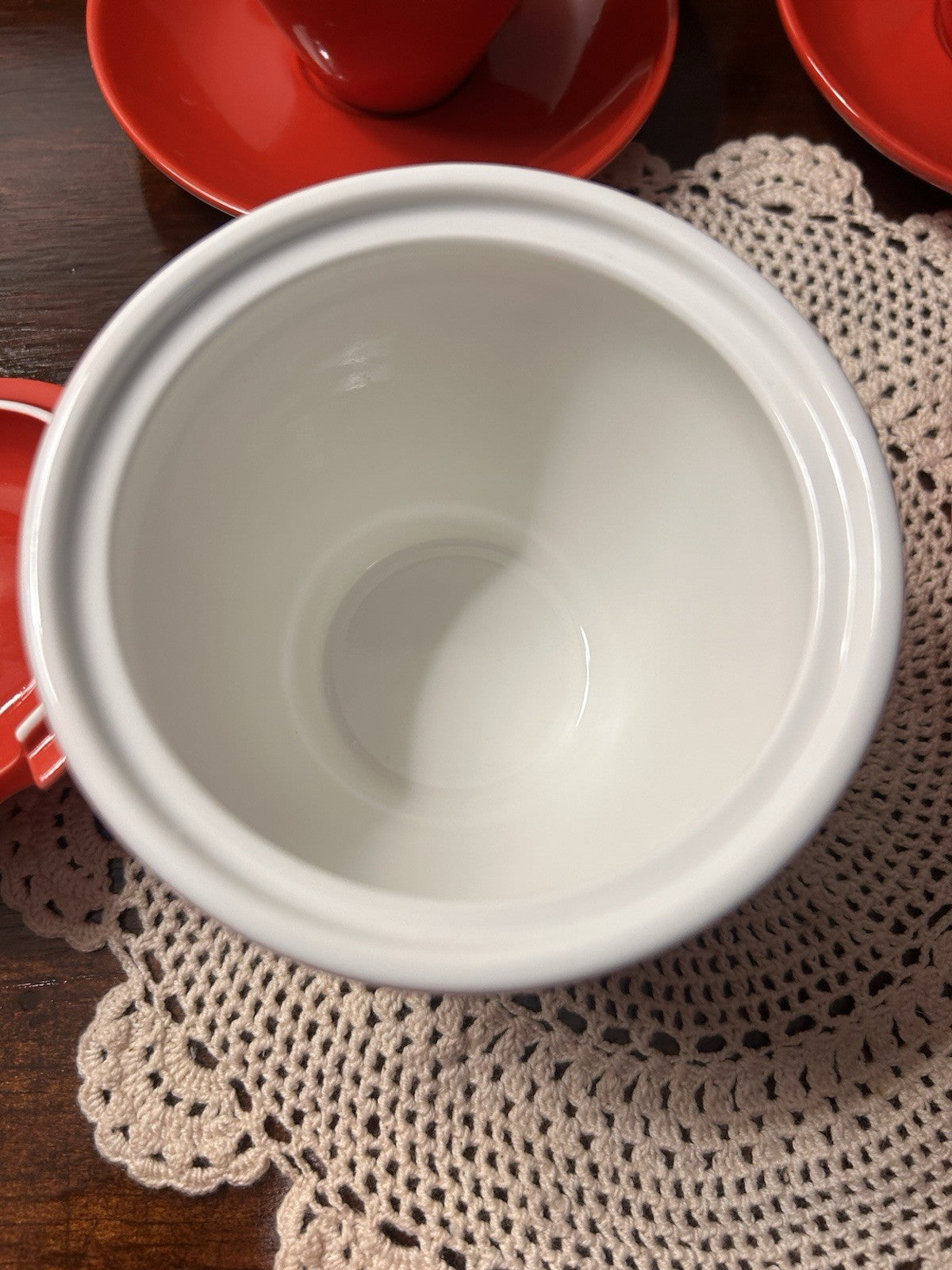 Maxwell & Williams Café Collection Red & Black Coffee/Tea Set 