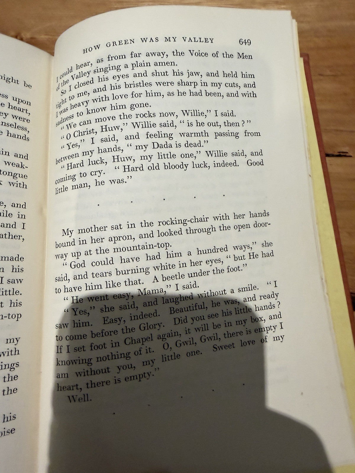 Richard Llewellyn How Green Was My Valley 1939 1st Edition Michael Joseph HC