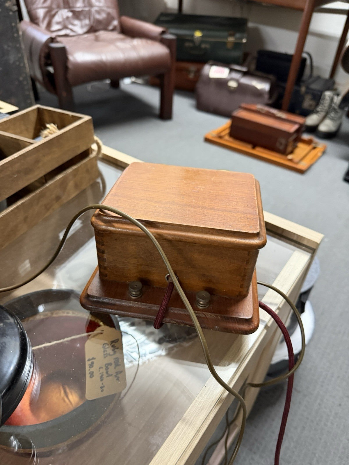 Vintage PMG Candlestick Telephone Timber Ringer Box Restored 1993 Antique