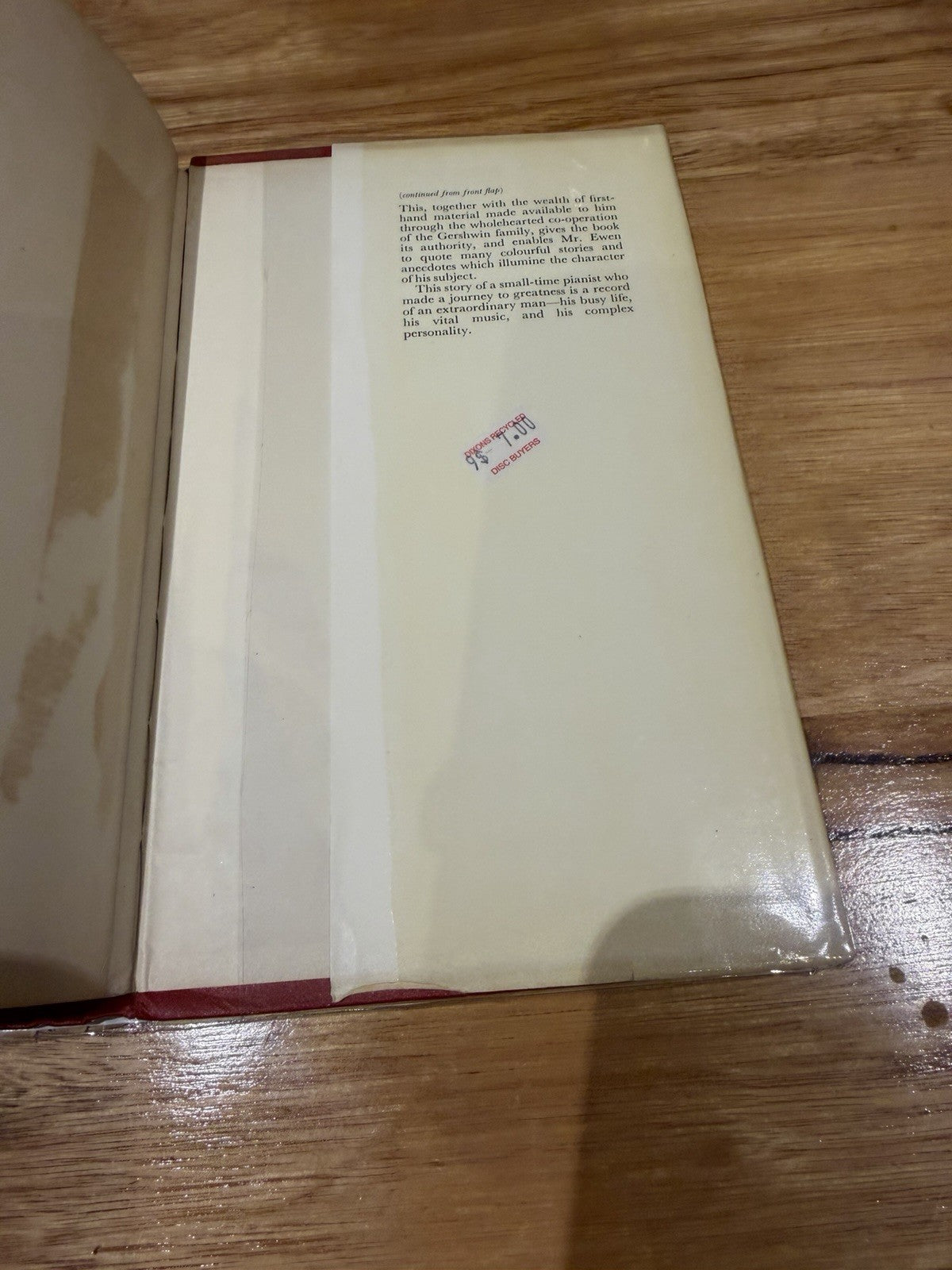 George Gershwin A Journey to Greatness David Ewen 1956 HC DJ Biography