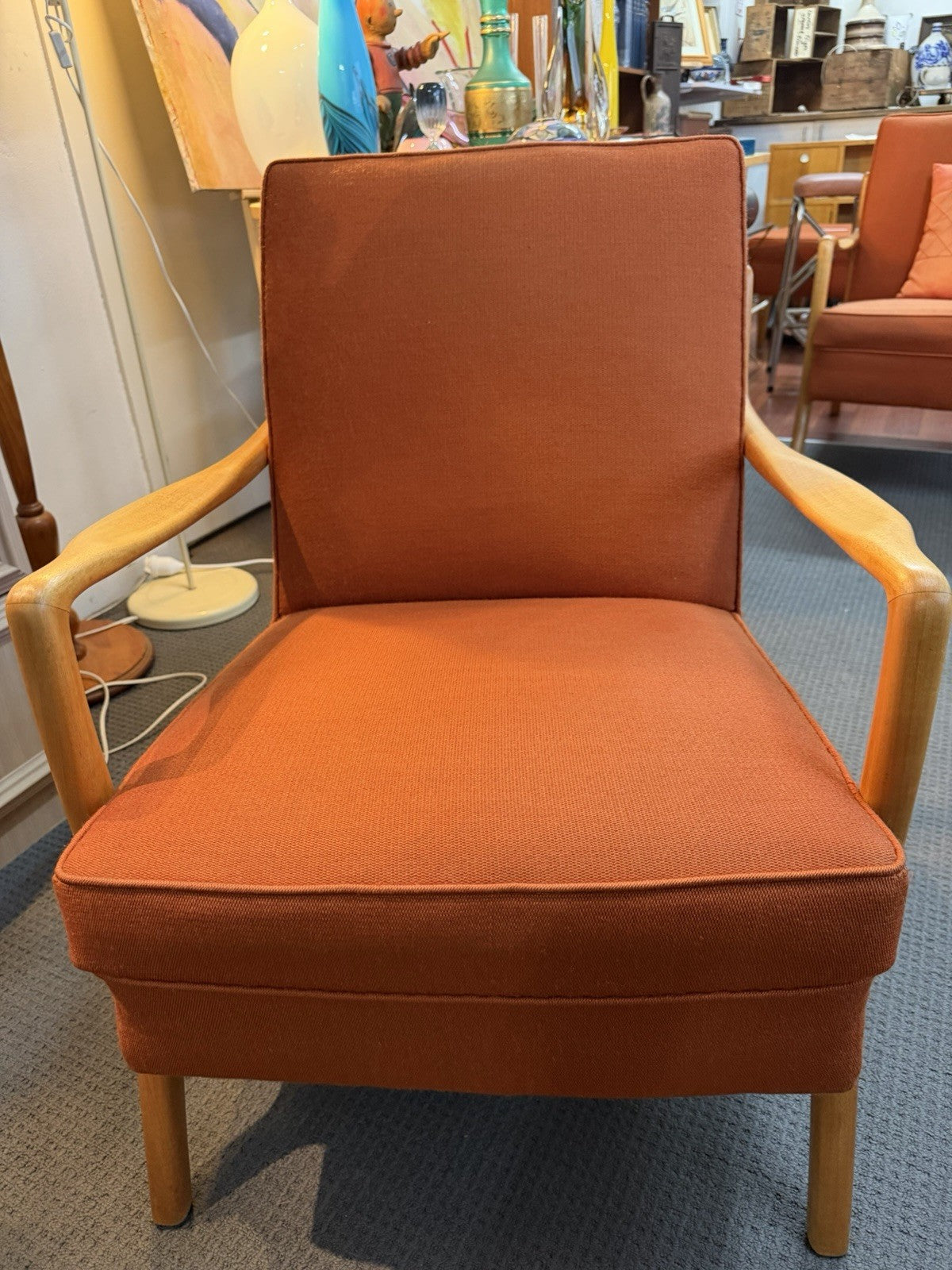 Dario Zoureff Armchair 1960s Australian MCM Restored Timber Original Fabric
