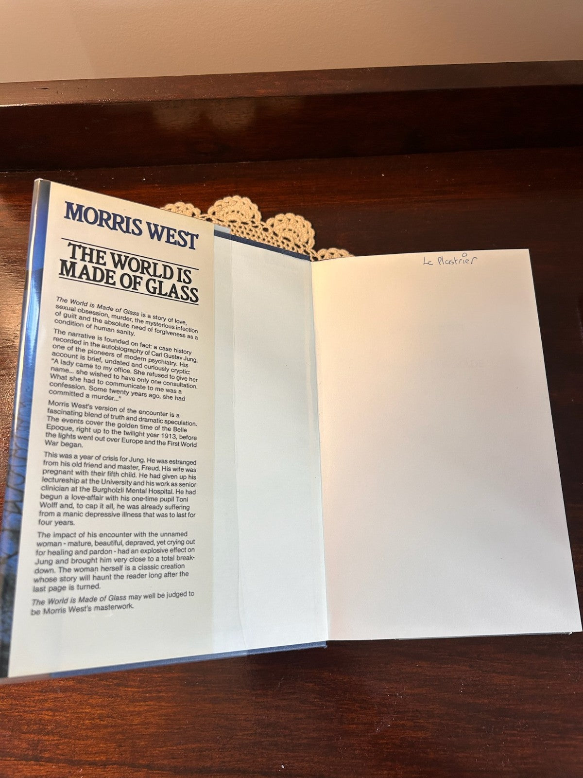 The World is Made of Glass - Morris West (1983) First UK Edition Hardcover