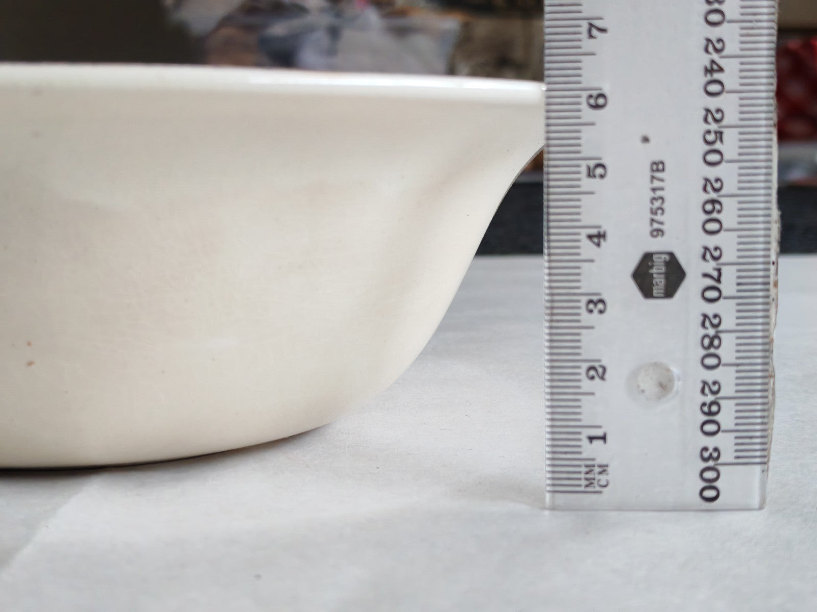 Vintage Burleigh Ware Creamware Serving Bowl - Burgess & Leigh