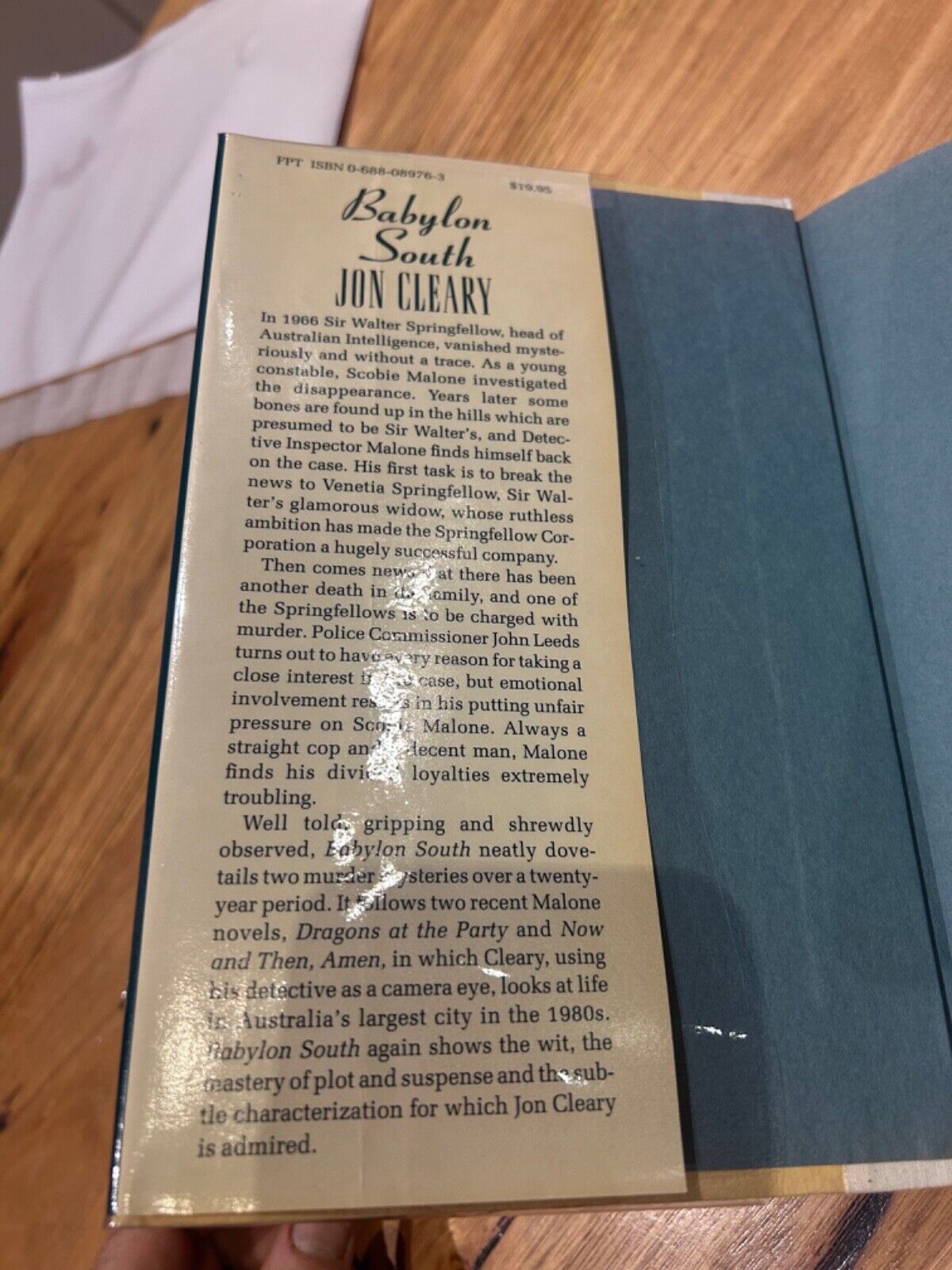 Babylon South by Jon Cleary First US Edition with Dust Jacket and Hard Cover