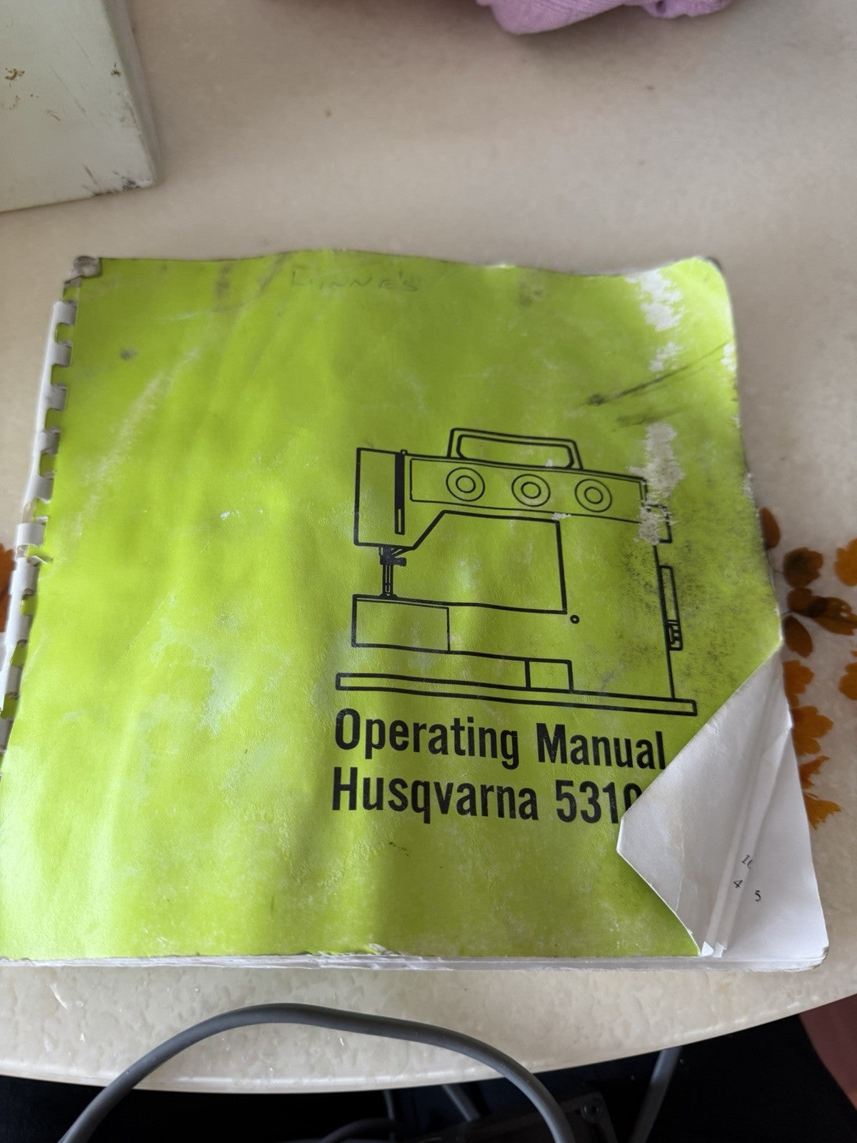 Vintage Husqvarna 5310 Sewing Machine Sweden Retro Parts Repair Faulty
