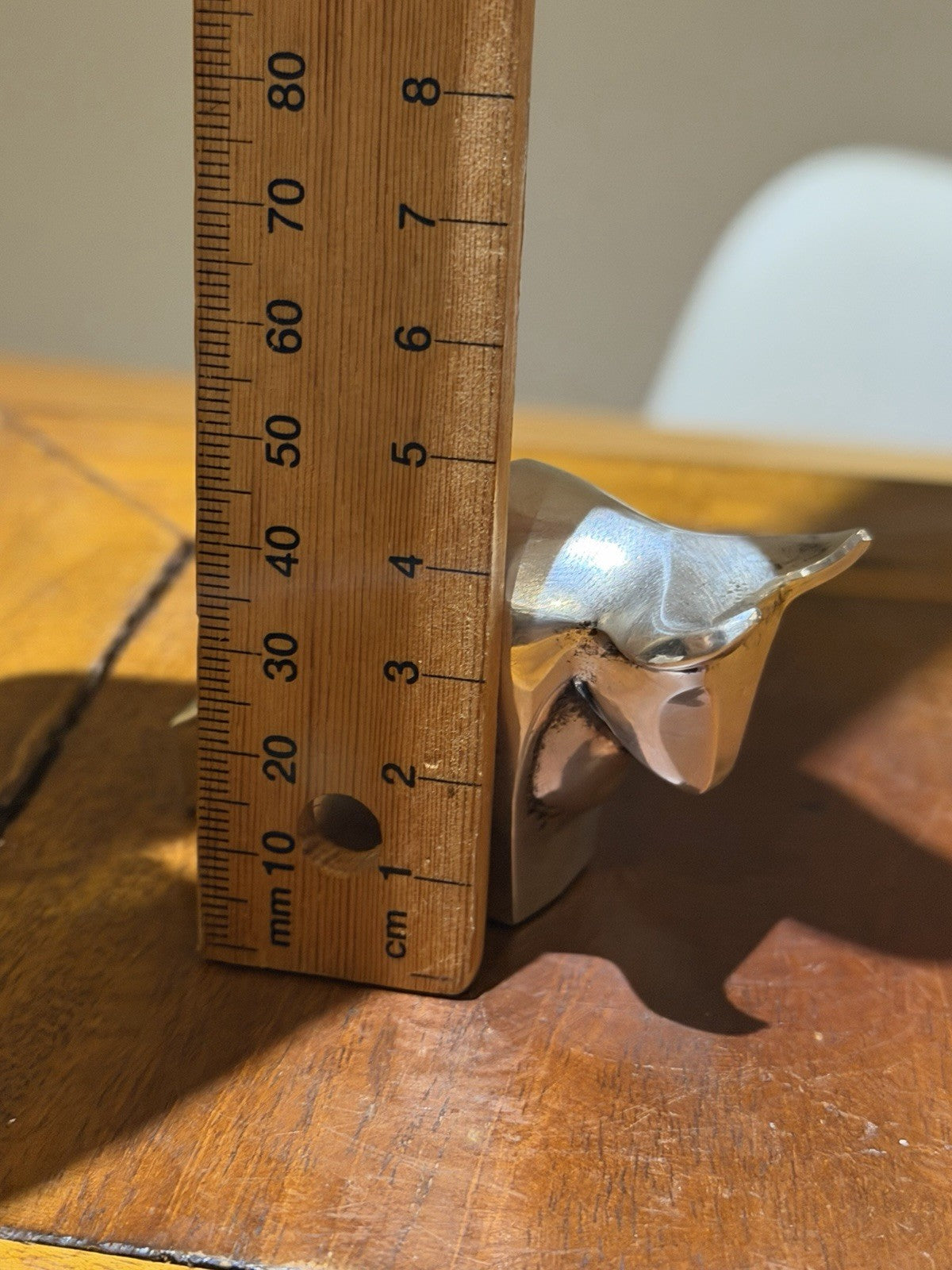 Dansk Japan Silver Bull Paperweight Sculpture International Designs Ltd