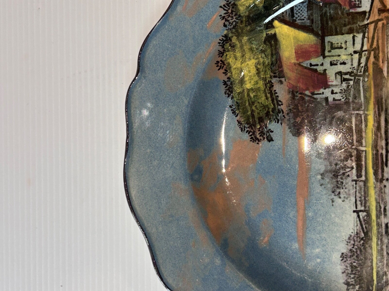 Royal Doulton - Round Plate Country Cottage Series D4390 England c.1930s