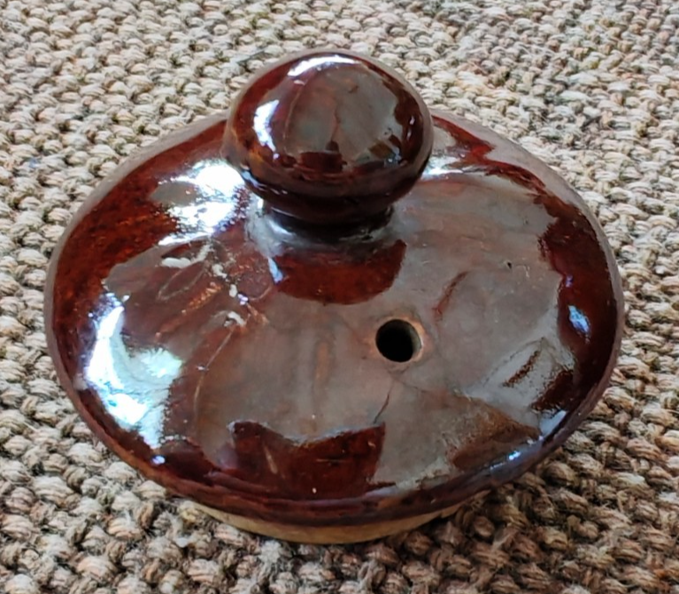 Vintage Brown-Glazed Studio Pottery Teapot with Lid | c. Mid–Late 20th Century